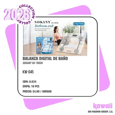 BALANZA DIGITAL DE BAÑO