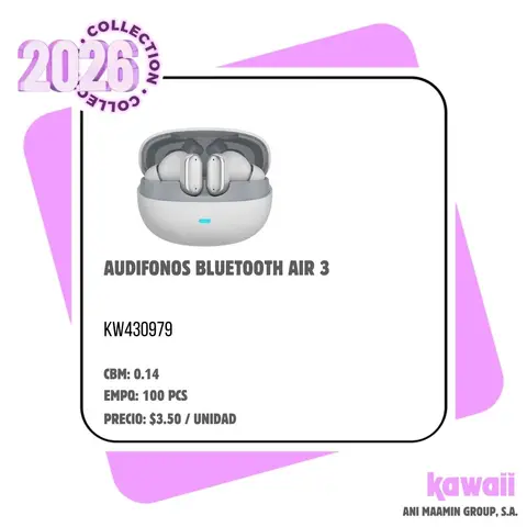 AUDIFONOS BLUETOOTH AIR 3