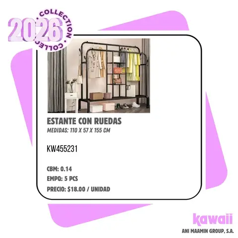 ESTANTE CON RUEDAS