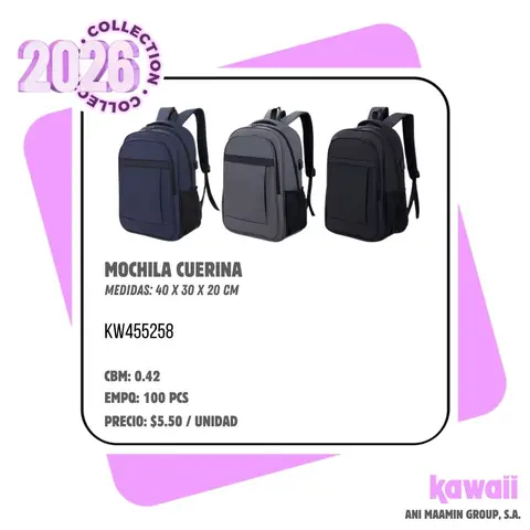 MOCHILA CUERINA