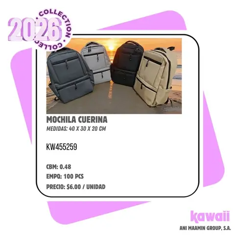 MOCHILA CUERINA