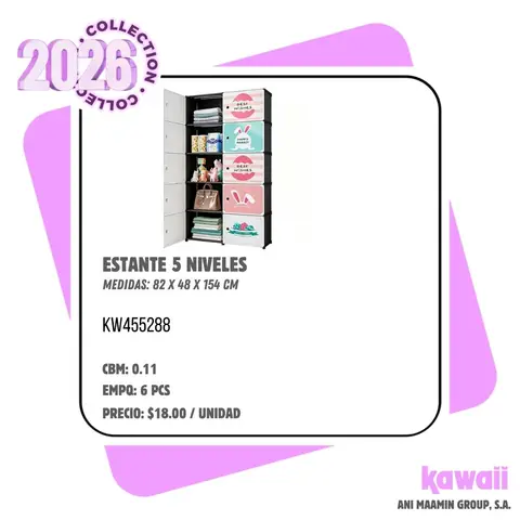 ESTANTE 5 NIVELES