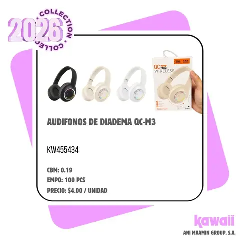 AUDIFONOS DE DIADEMA QC-M3