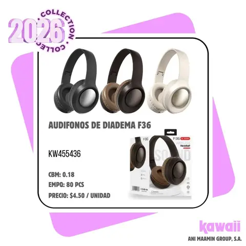 AUDIFONOS DE DIADEMA F36