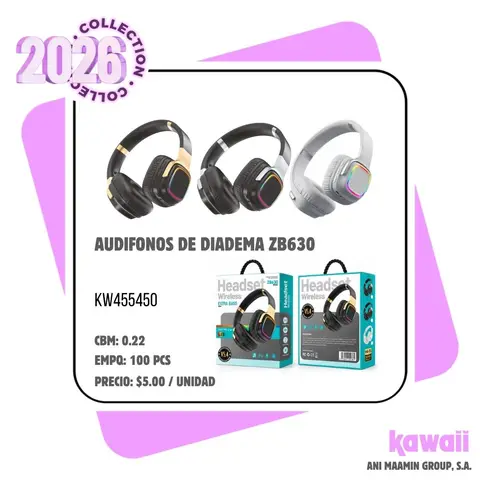 AUDIFONOS DE DIADEMA ZB630