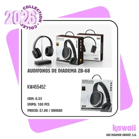 AUDIFONOS DE DIADEMA ZB-68